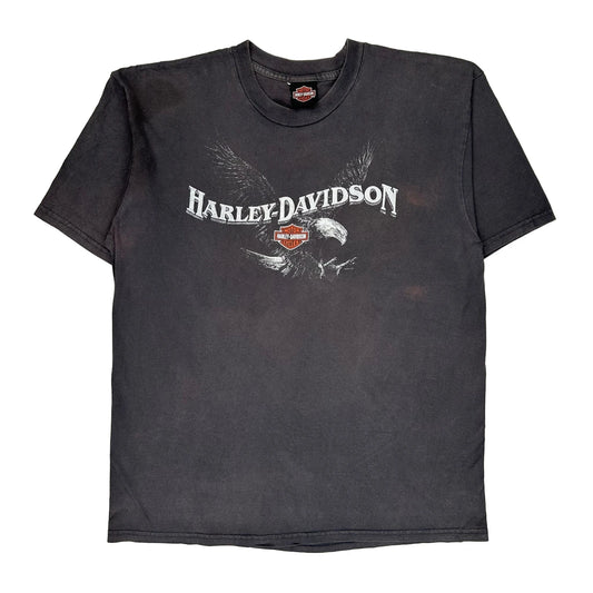 Chattanooga Harley Davidson Graphic T-Shirt - Large Black Cotton