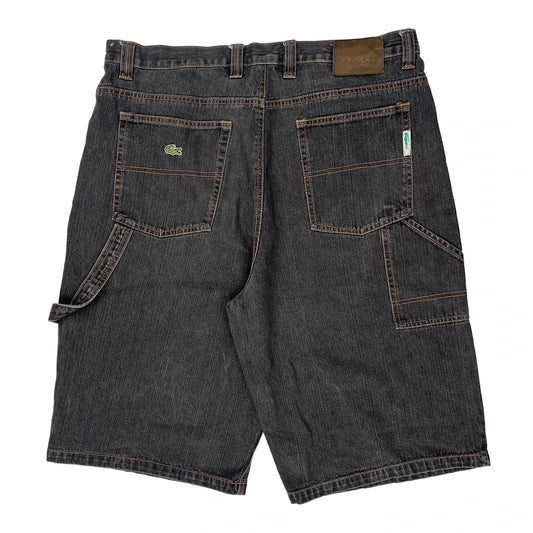 Lacoste Baggy Carpenter Shorts - 38W 11L Grey Denim