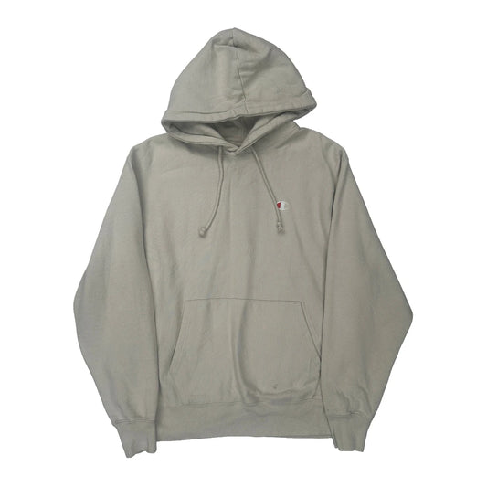 Reverse Weave Champion Hoodie - Large Beige Cotton