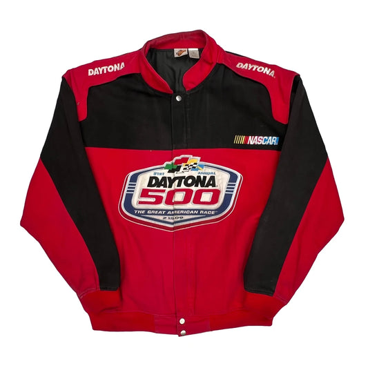 Daytona 500 Winners Circle Nascar Jacket - XL Black Cotton