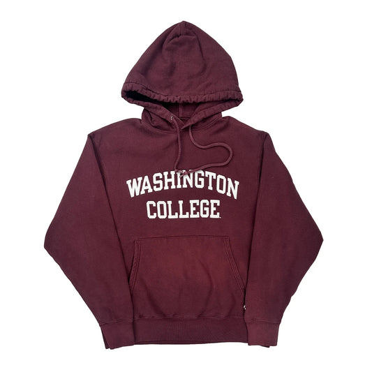 Reverse Weave Champion College Hoodie - Medium Burgundy Cotton Blend