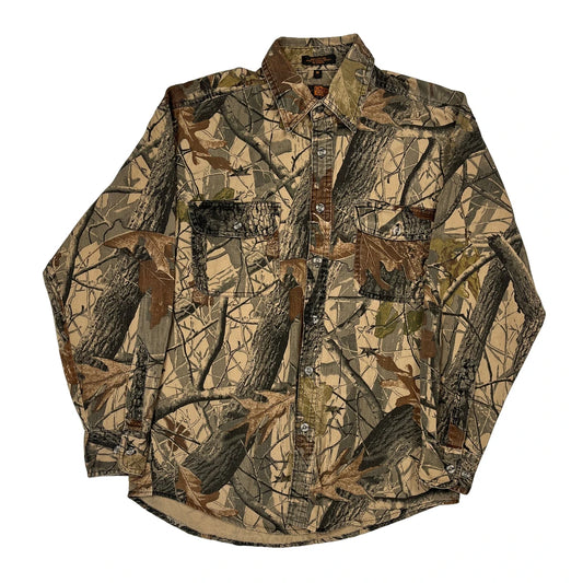 Canyon Guide Camo Shirt - Medium Green Cotton