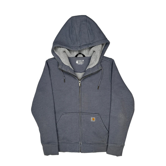 Carhartt Hoodie - Small Grey Cotton Blend