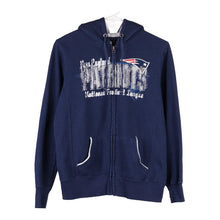  Vintage blue New England Patriots Nfl Hoodie - womens small