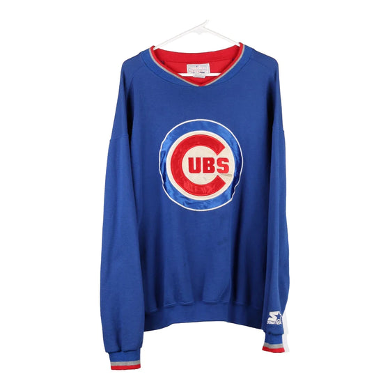 Vintage blue Chicago Cubs Starter Sweatshirt - mens x-large