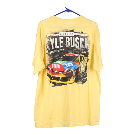 Vintage yellow Kyle Busch Nascar T-Shirt - mens x-large