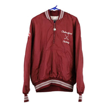  Vintage burgundy Chelmsford Hockey West Wind Varsity Jacket - mens x-large