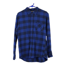  Vintage blue Quiksilver Flannel Shirt - mens medium