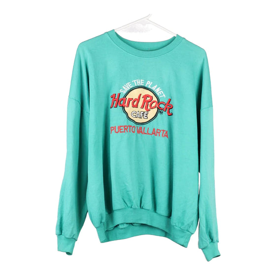 Vintage green Puerto Vallarta Hard Rock Cafe Sweatshirt - womens x-large