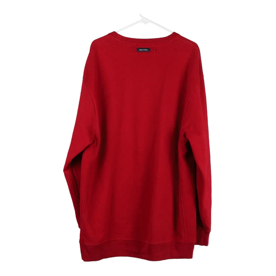 Vintage red Nautica Sweatshirt - mens xx-large