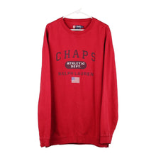  Vintage red Chaps Ralph Lauren Sweatshirt - mens x-large