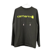  Vintage khaki Original Fit Carhartt Long Sleeve T-Shirt - mens large