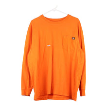  Vintage orange Dickies Long Sleeve T-Shirt - mens x-large