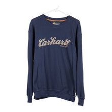  Vintage navy Relaxed Fit Carhartt Long Sleeve T-Shirt - mens x-large