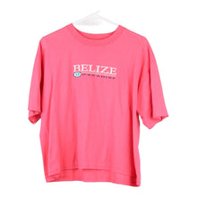  Vintage pink Belize Unbranded T-Shirt - womens medium