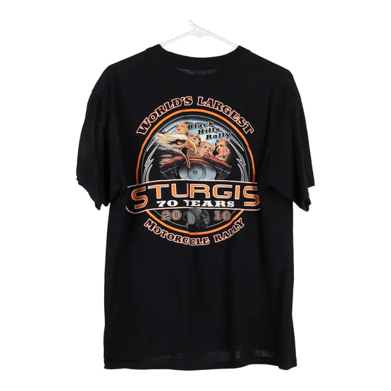 Vintage black Sturgis Ralley 2016 Anvil T-Shirt - mens large