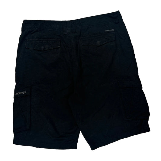Quiksilver Cargo Cargo Shorts - 38W 10L Black Cotton