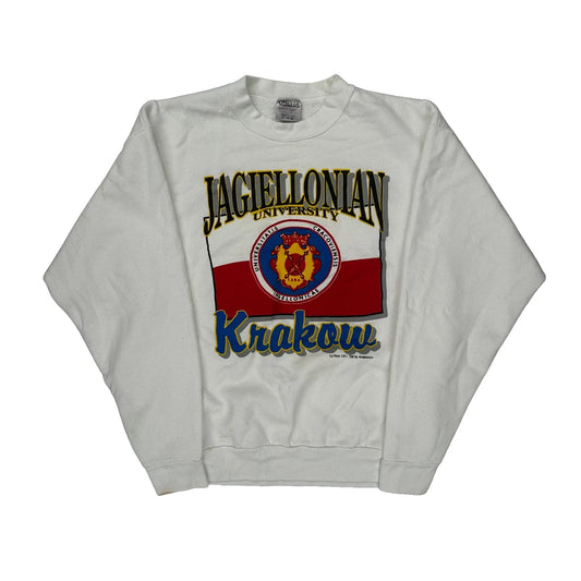 Oneita College Sweatshirt - XL Blue Cotton