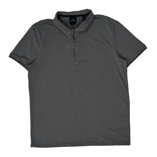 Armani Exchange Polo Shirt - XL Grey Cotton