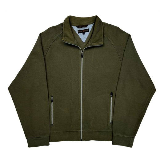 Tommy Hilfiger Zip Up - Large Green Cotton