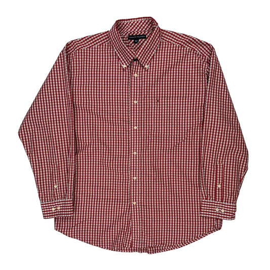 Tommy Hilfiger Checked Shirt - XL Red Cotton