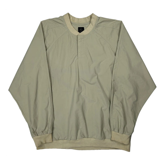 Vintage Nike Windbreaker - Large Beige Polyester