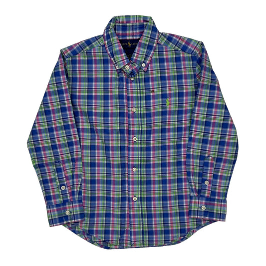 Age 4 Ralph Lauren Checked Shirt - Small Multicoloured Cotton
