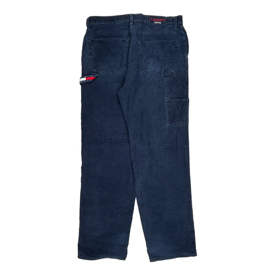 Tommy Jeans Cord Trousers - 34W 33L Blue Corduroy