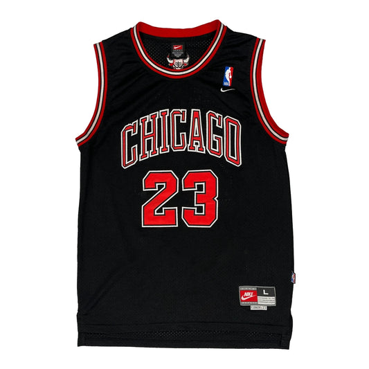 90S Chicago Bulls Nike Michael Jordan Jersey - Large Black Polyester
