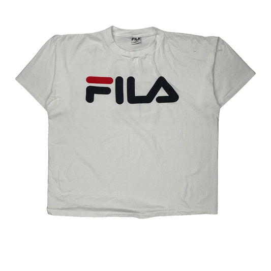 Ucla Tennis Camp Fila College T-Shirt - XL White Cotton