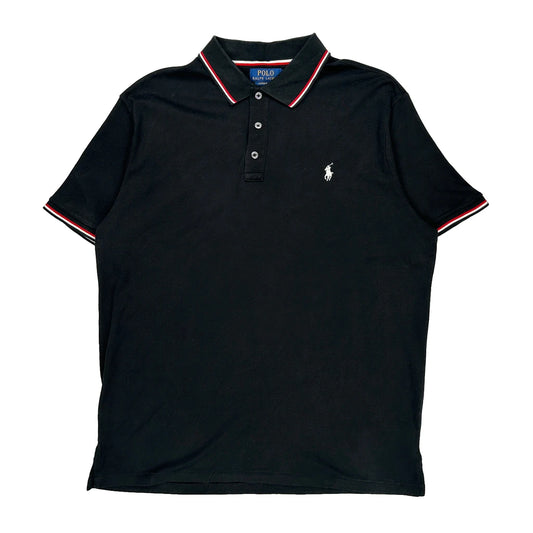 Polo By Ralph Lauren Slim Fit Polo Shirt - XL Black Cotton