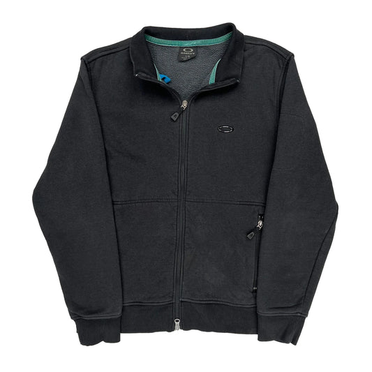 Vintage Oakley Fleece Jacket - Large Black Polyester