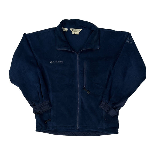 Vintage Columbia Fleece Jacket - Large Navy Polyester