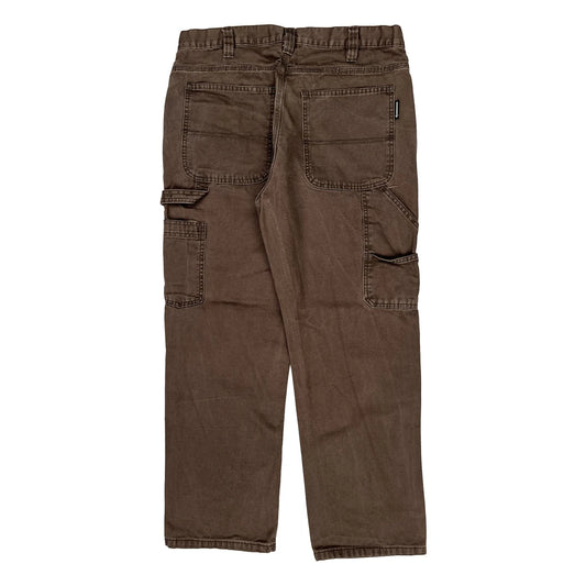 Wolverine Cargo Trousers - 36W 30L Brown Cotton