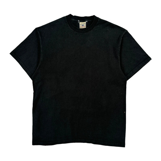 Vintage Lee T-Shirt - Medium Black Cotton