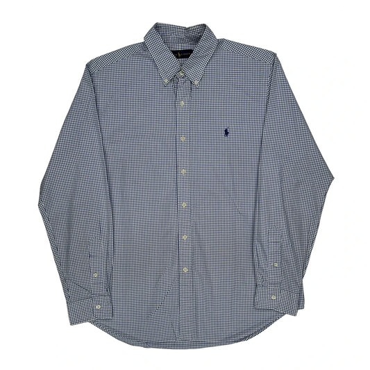 Ralph Lauren Checked Shirt - Large Blue Cotton