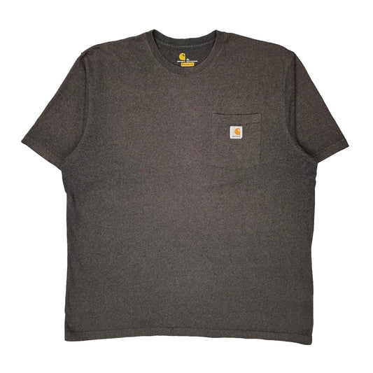Carhartt T-Shirt - XL Grey Cotton Blend