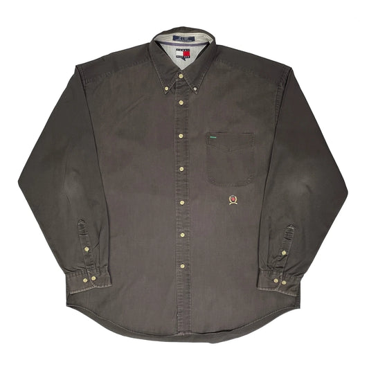 Tommy Hilfiger Shirt - XL Brown Cotton