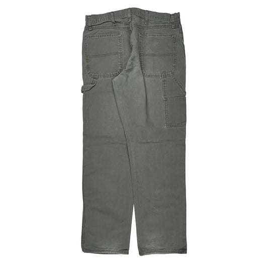 Wrangler Carpenter Pants - 32W 34L Gray Cotton