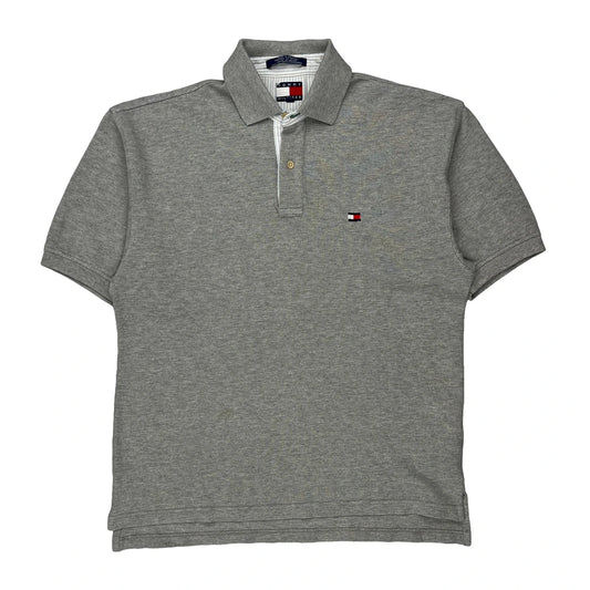 Tommy Hilfiger Polo Shirt - Medium Grey Cotton