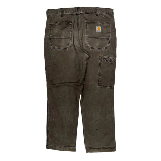Carhartt Carpenter Trousers - 34W 31L Brown Cotton