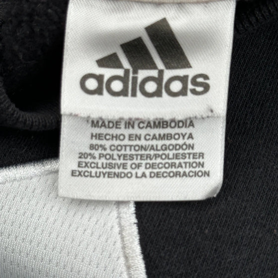 Adidas Spellout Sweatshirt - Large Black Cotton Blend