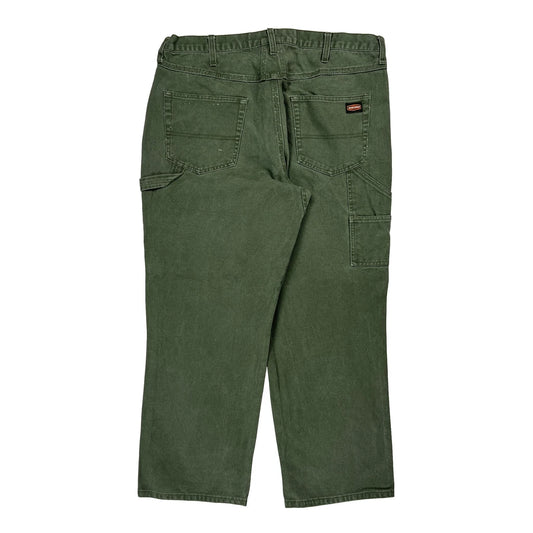 Unbranded Carpenter Trousers - 38W 30L Green Cotton