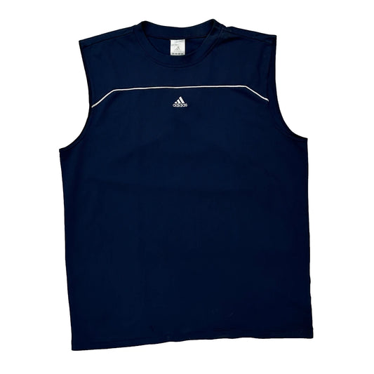 Adidas Vest - Large Navy Polyester