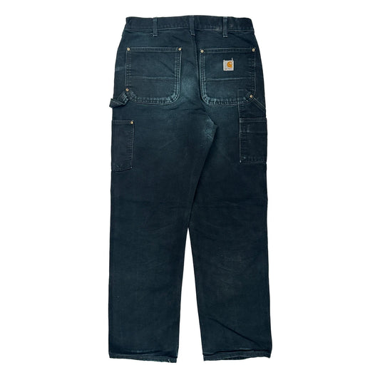 Carhartt Carpenter Trousers - 32W 30L Black Cotton