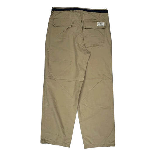 Tommy Jeans Cargo Trousers - 33W 28L Beige Cotton