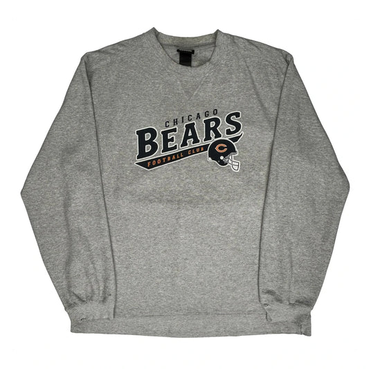 Chicago Bears Reebok Graphic Sweatshirt - XL Grey Cotton Blend