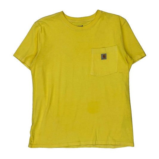 Carhartt T-Shirt - Medium Yellow Cotton