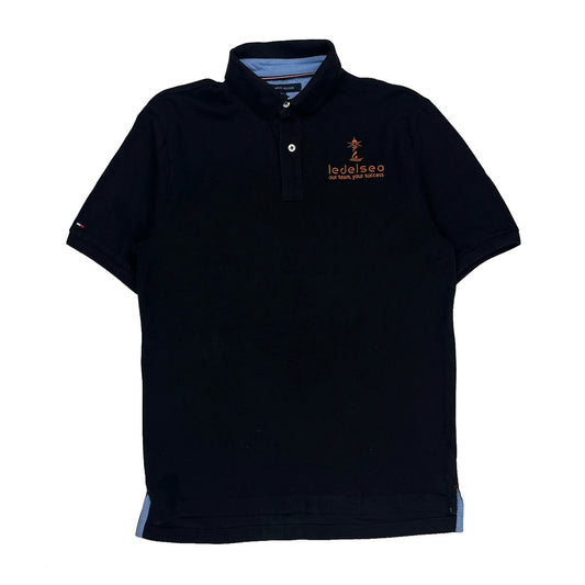 Tommy Hilfiger Polo Shirt - Medium Black Cotton