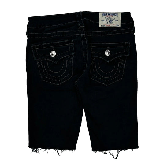 True Religion Denim Shorts - 27W US 4 Black Cotton